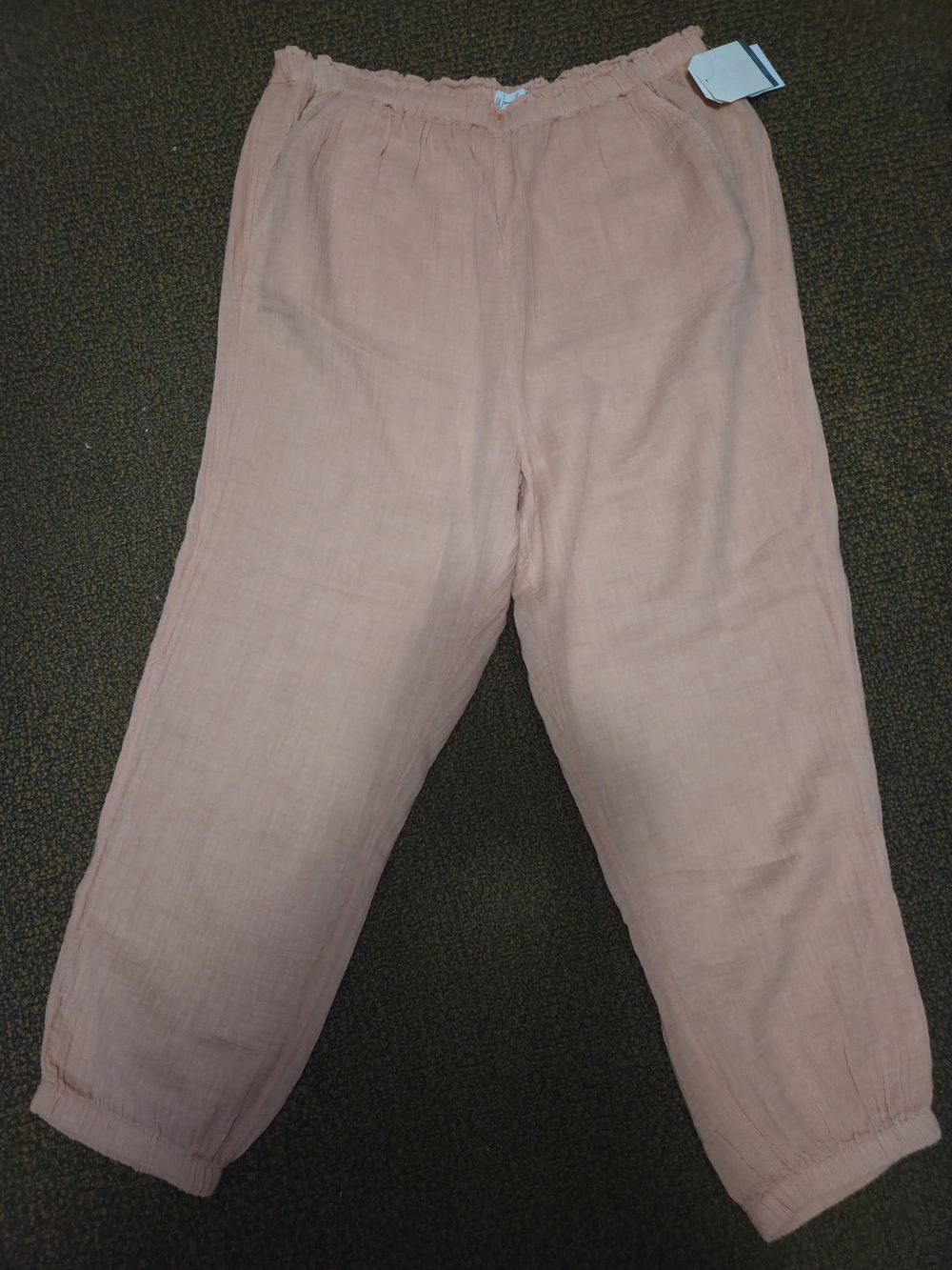 Wonderly Relaxed Elastic-Waist Chinos in Dusty Pink